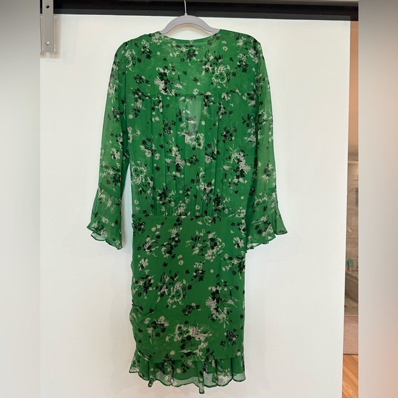 Veronica Beard Sean Silk Ruched Mini Dress - Picture 8 of 11